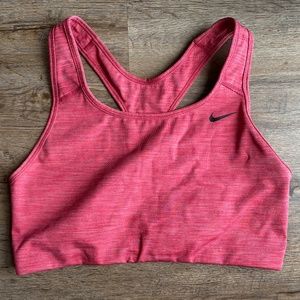 Pink Nike sports bra size L